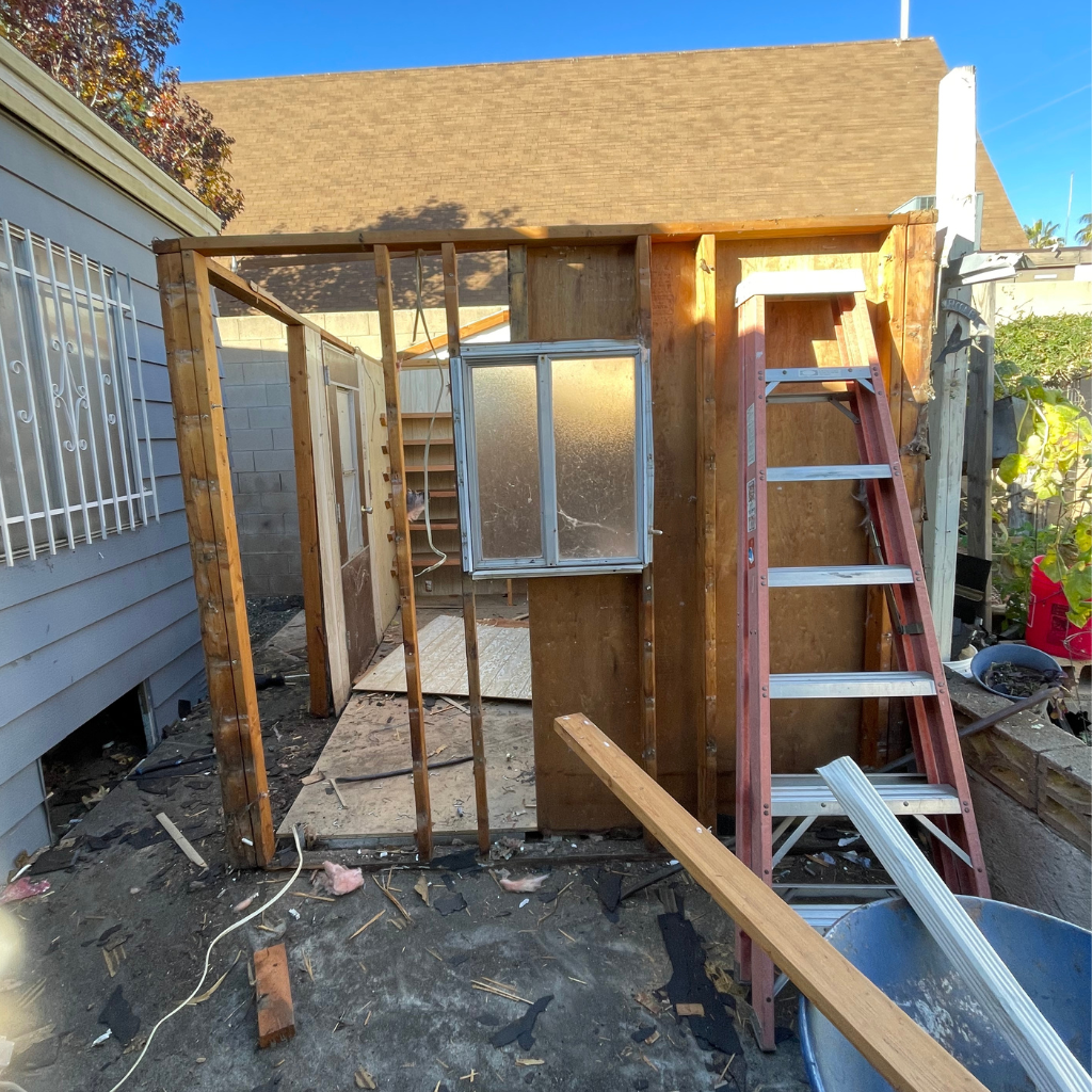 Small structure demolition